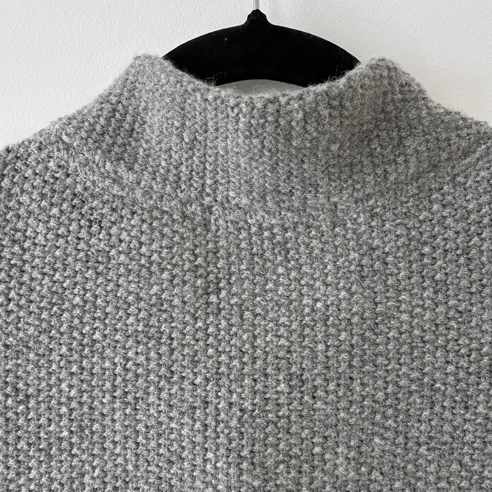 Boden Seed Stitch Gray Wool Cardigan Sweater Coat - Picture 13 of 16
